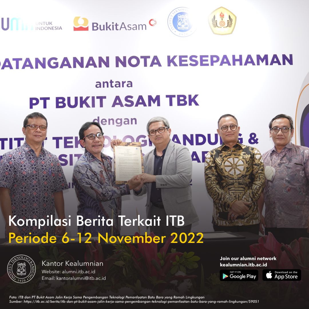 Kompilasi Berita Periode 6-12 November 2022 Terkait ITB