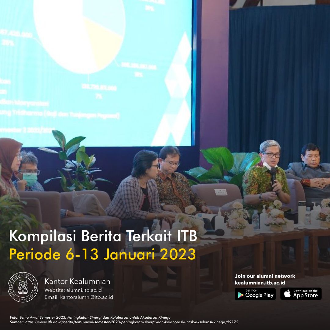 Kompilasi Berita Periode 6-13 Januari 2023 Terkait ITB