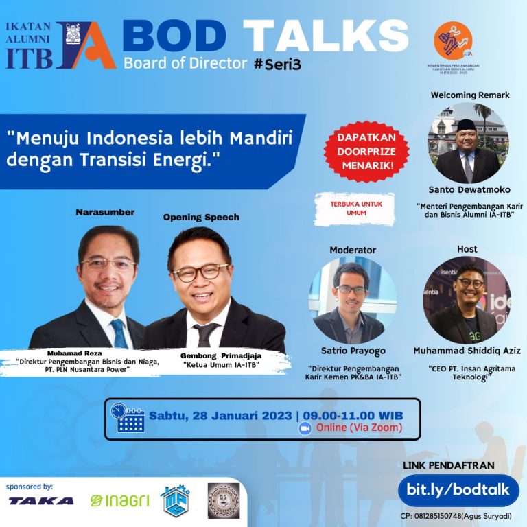 [28 JAN 2023] BOD TALKS SERI #3