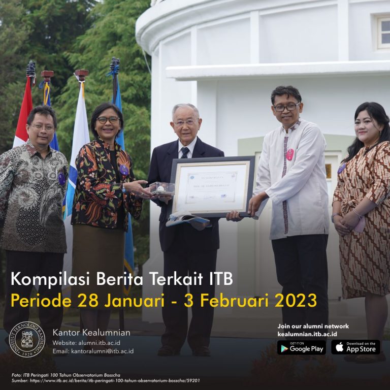 Kompilasi Berita Periode 28 Januari – 3 Februari 2023 Terkait ITB