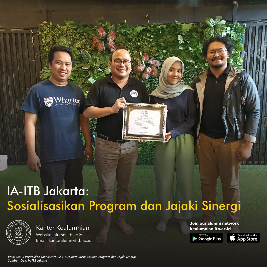 Temui Perwakilan Mahasiswa, IA-ITB Jakarta Sosialisasikan Program dan Jajaki Sinergi