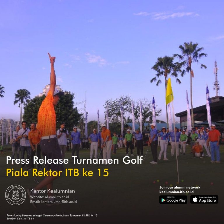 Press Release Turnamen Golf Piala Rektor ITB ke 15