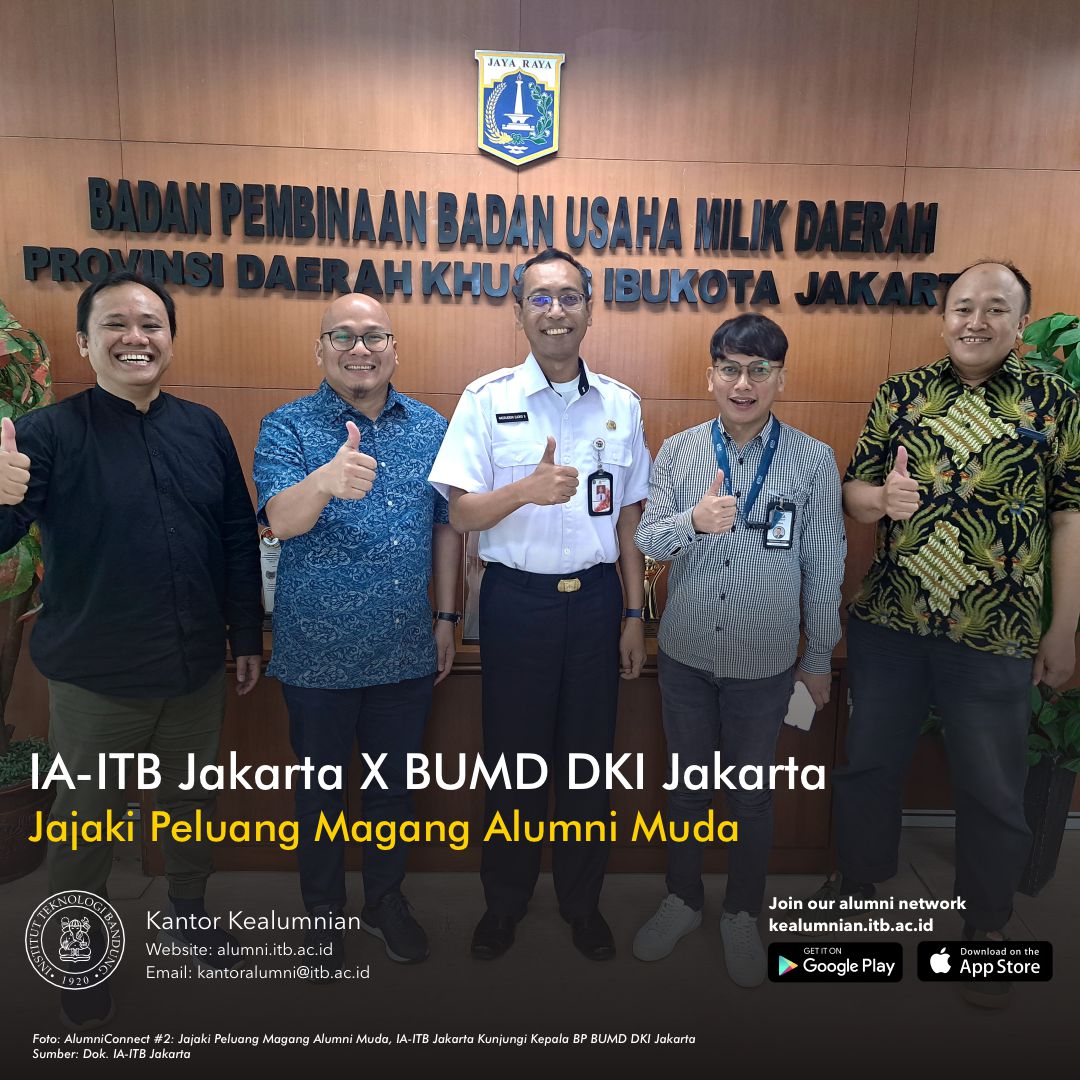 Jajaki Peluang Magang Alumni Muda, IA-ITB Jakarta Kunjungi Kepala BP BUMD DKI Jakarta