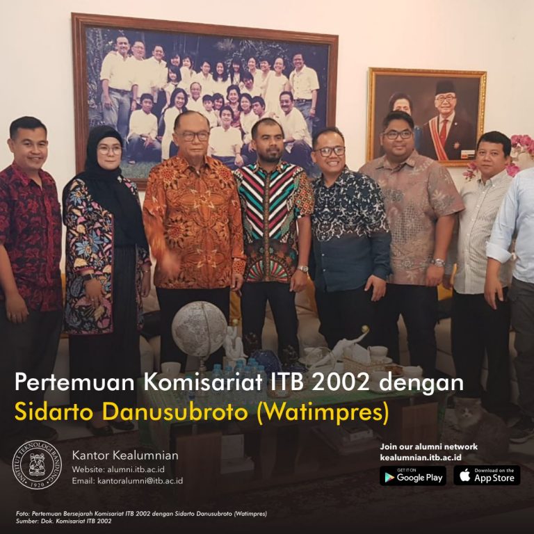 Pertemuan Komisariat ITB 2002 dengan Sidarto Danusubroto (Watimpres)