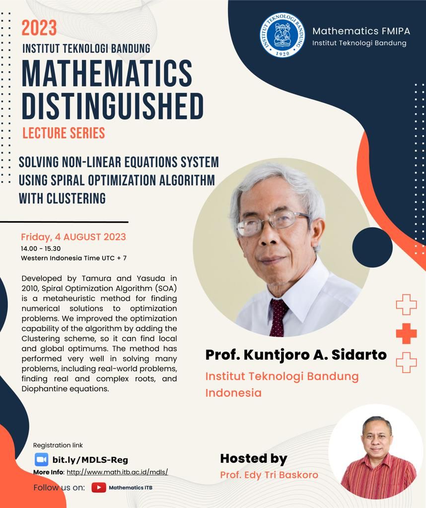 [4 AUG 2023] MATHEMATICS DISTINGUISHED LECTURE SERIES