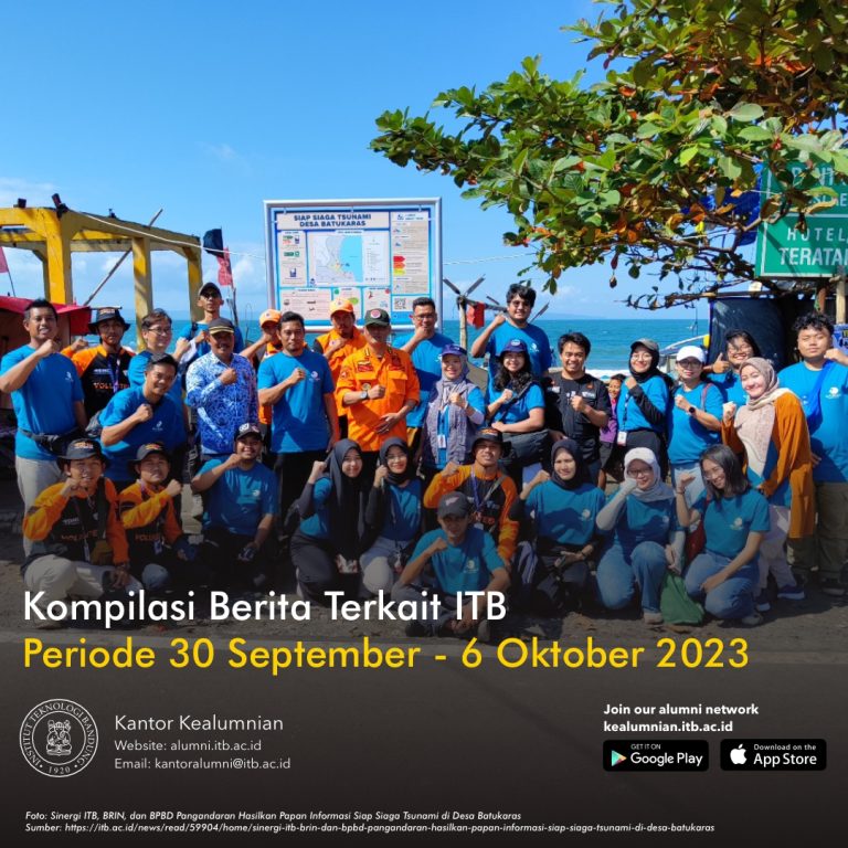 Kompilasi Berita Periode 30 September – 6 Oktober 2023 Terkait ITB