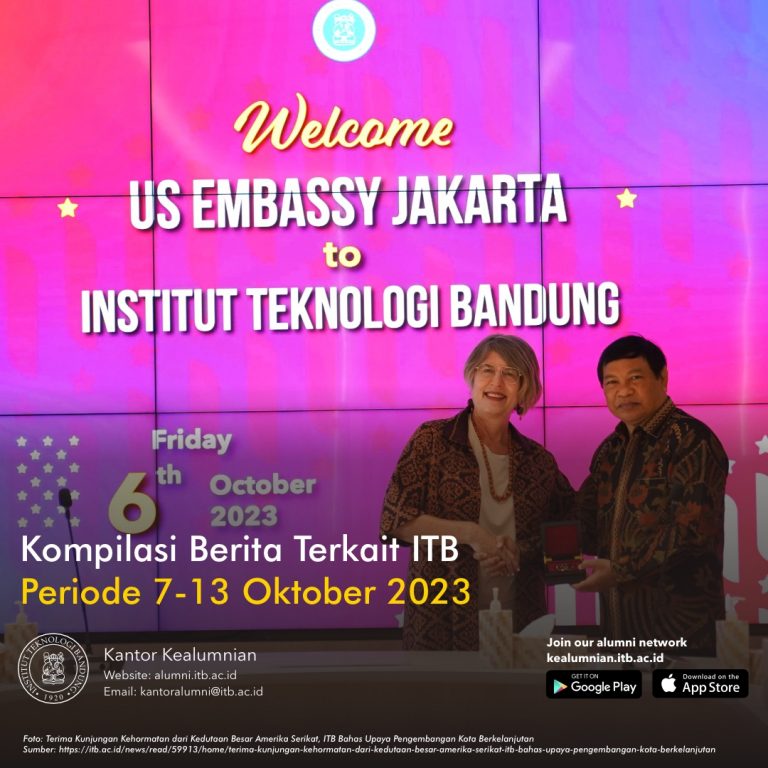 Kompilasi Berita Periode 7-13 Oktober 2023 Terkait ITB