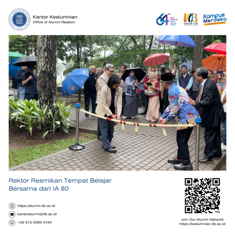 Rektor Resmikan Tempat Belajar Bersama dari IA 80