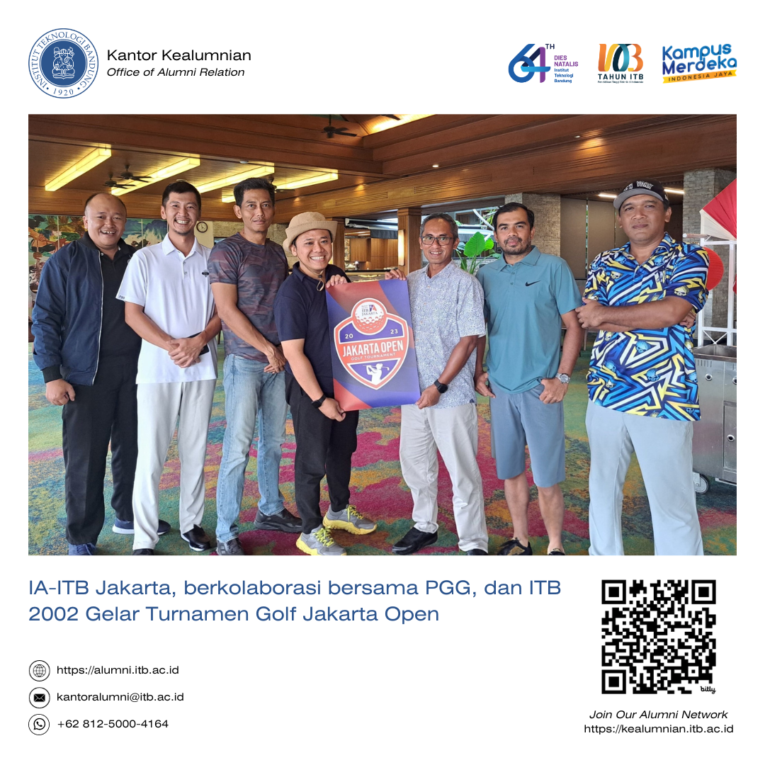 IA-ITB Jakarta, berkolaborasi bersama PGG, dan ITB 2002 Gelar Turnamen Golf Jakarta Open