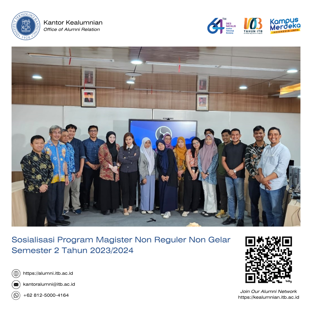 Sosialisasi Program Magister Non Reguler Non Gelar Semester 2 Tahun 2023/2024