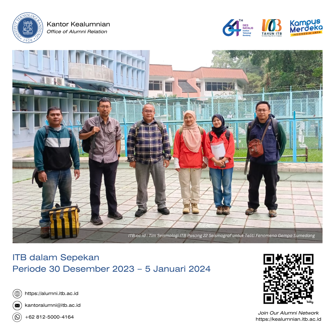 ITB dalam Sepekan, Periode 30 Desember 2023 – 5 Januari 2024