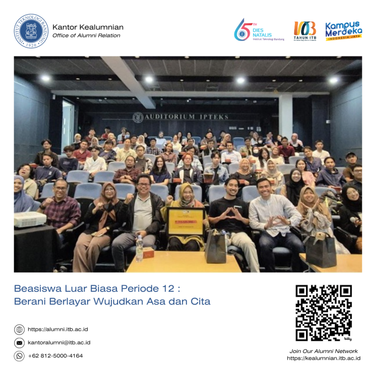 Beasiswa Luar Biasa Periode 12 : Berani Berlayar Wujudkan Asa dan Cita