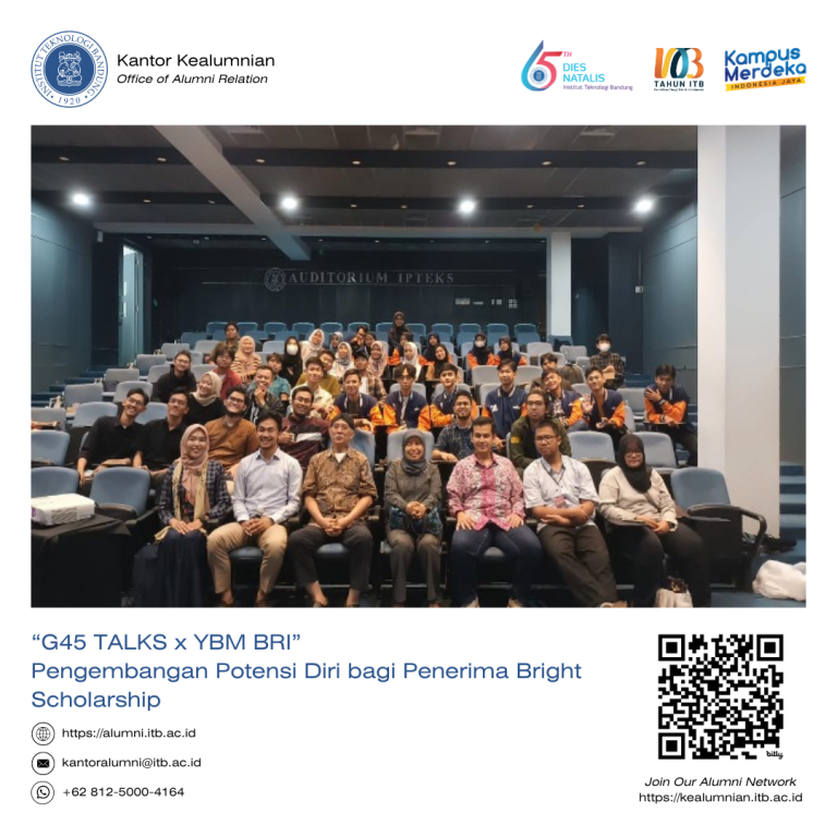 “G45 TALKS x YBM BRI” Pengembangan Potensi Diri bagi Penerima Bright Scholarship