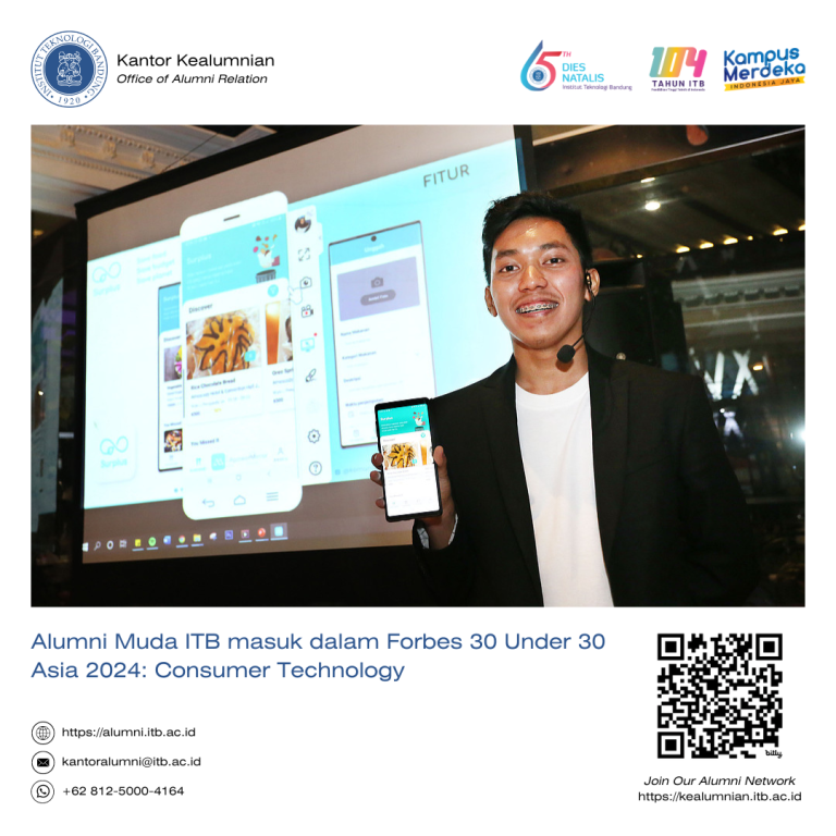 Alumni Muda ITB masuk dalam Forbes 30 Under 30 Asia 2024: Consumer Technology
