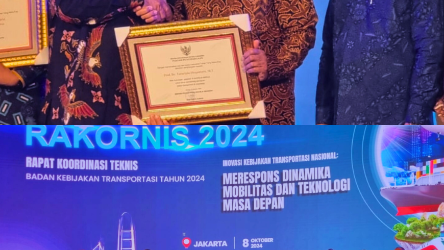 Alumni ITB Raih Penghargaan Tokoh Transportasi Nasional 2024