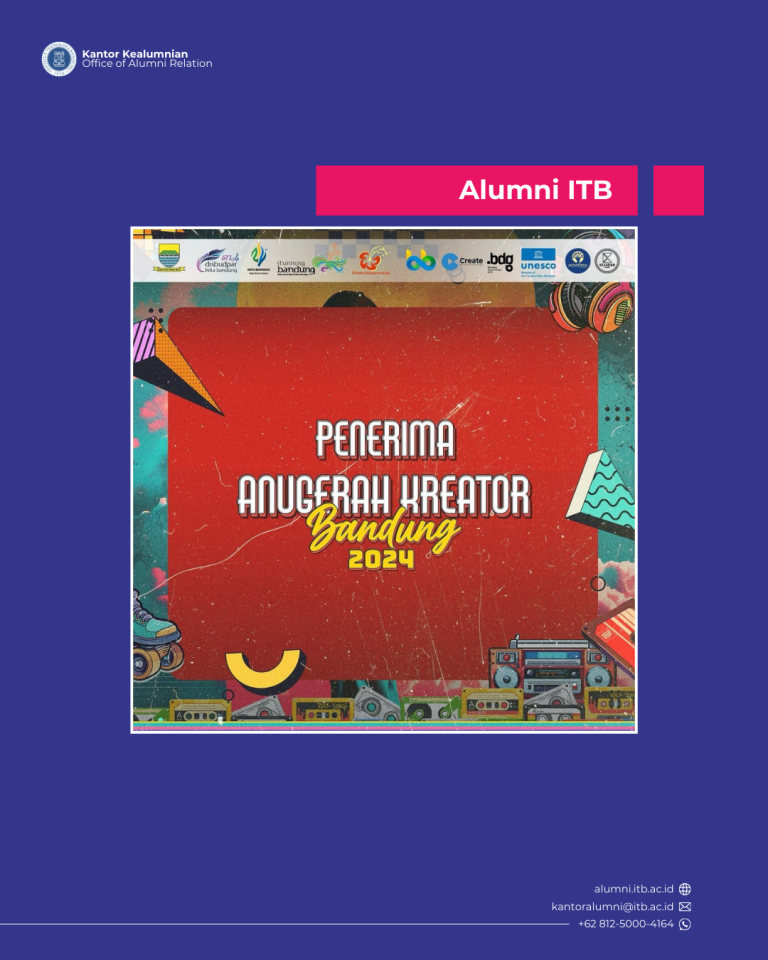 Alumni ITB Menerima Penghargaan Anugerah Kreator Bandung 2024