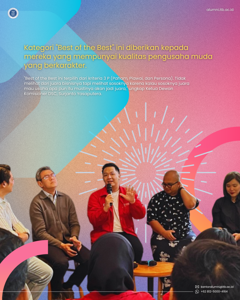 Alumni ITB Raih Penghargaan “Best of the Best” Diplomat Succes Challenge (DSC) Seasons 14