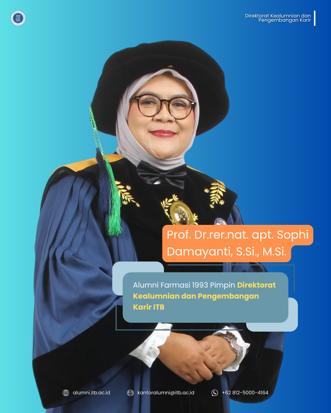 Alumni Farmasi 1993 Pimpin Direktorat Kealumnian dan Pengembangan Karir ITB