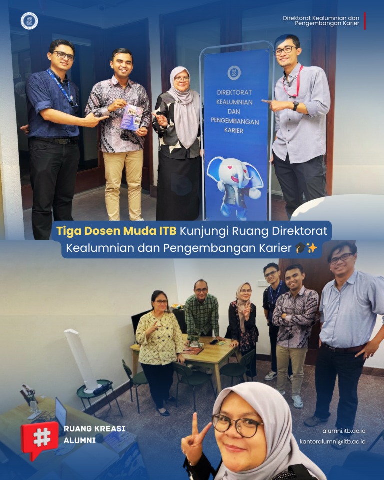 Tiga Dosen Muda ITB Kunjungi Ruang Direktorat Kealumnian dan Pengembangan Karier 🎓✨