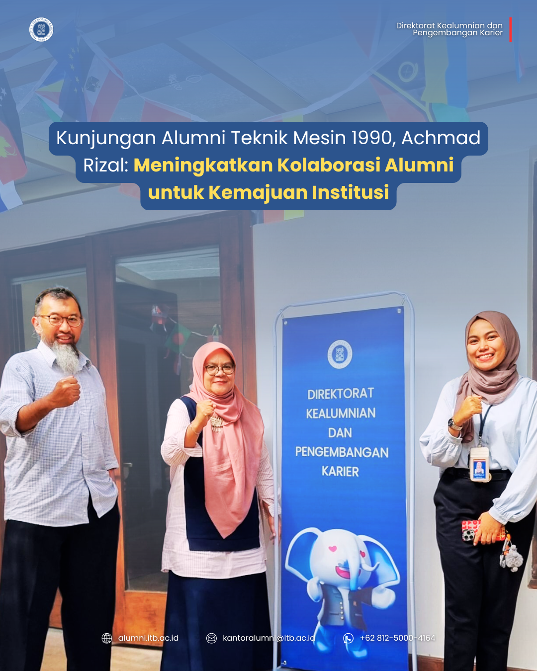 Kunjungan Alumni Teknik Mesin 1990, Achmad Rizal: Meningkatkan Kolaborasi Alumni untuk Kemajuan Institusi