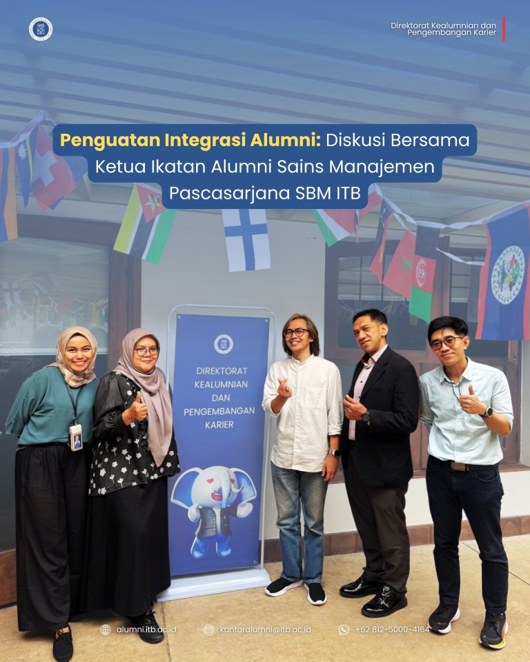 Penguatan Integrasi Alumni: Diskusi Bersama Ketua Ikatan Alumni Sains Manajemen Pascasarjana SBM ITB