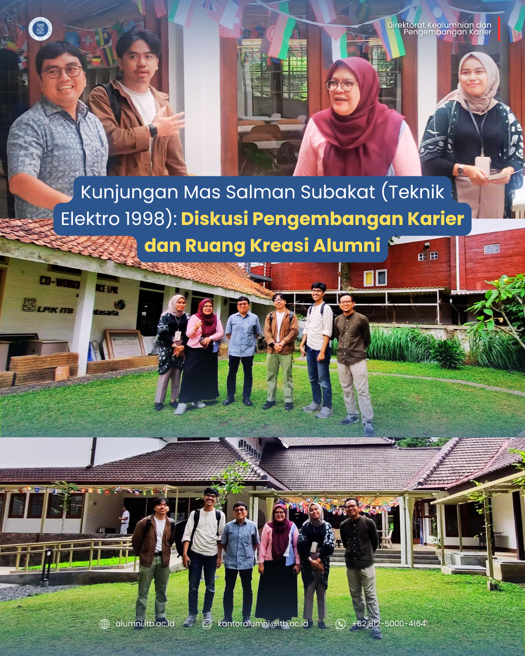 Kunjungan Mas Salman Subakat (Teknik Elektro 1998): Diskusi Pengembangan Karier dan Ruang Kreasi Alumni