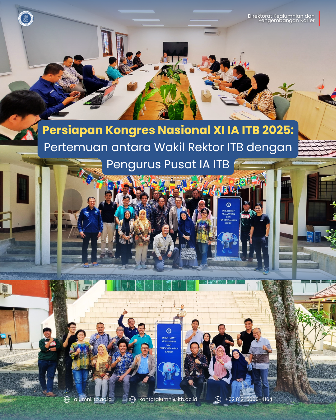 Persiapan Kongres Nasional XI IA ITB 2025: Pertemuan antara Wakil Rektor ITB dengan Pengurus Pusat IA ITB