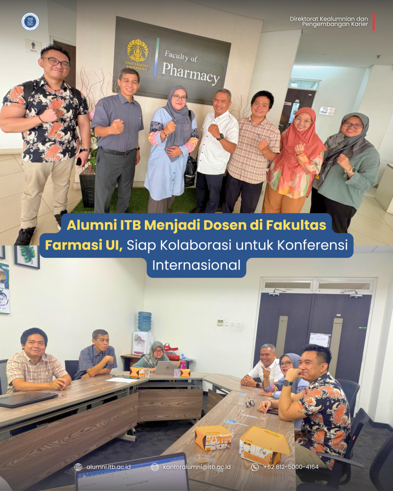 Alumni ITB Menjadi Dosen di Fakultas Farmasi UI, Siap Kolaborasi untuk Konferensi Internasional