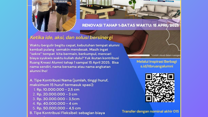 Ruang Kreasi Alumni Tahap 1: 15 April 2025