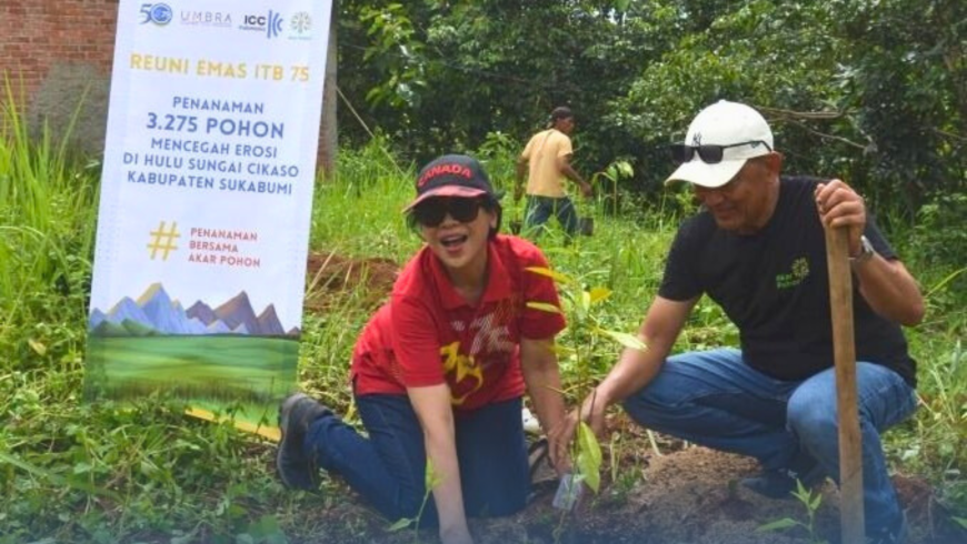 Aksi Perubahan Iklim IA-ITB Angkatan 75: Penanaman Pohon di Daerah Aliran Sungai Cikaso
