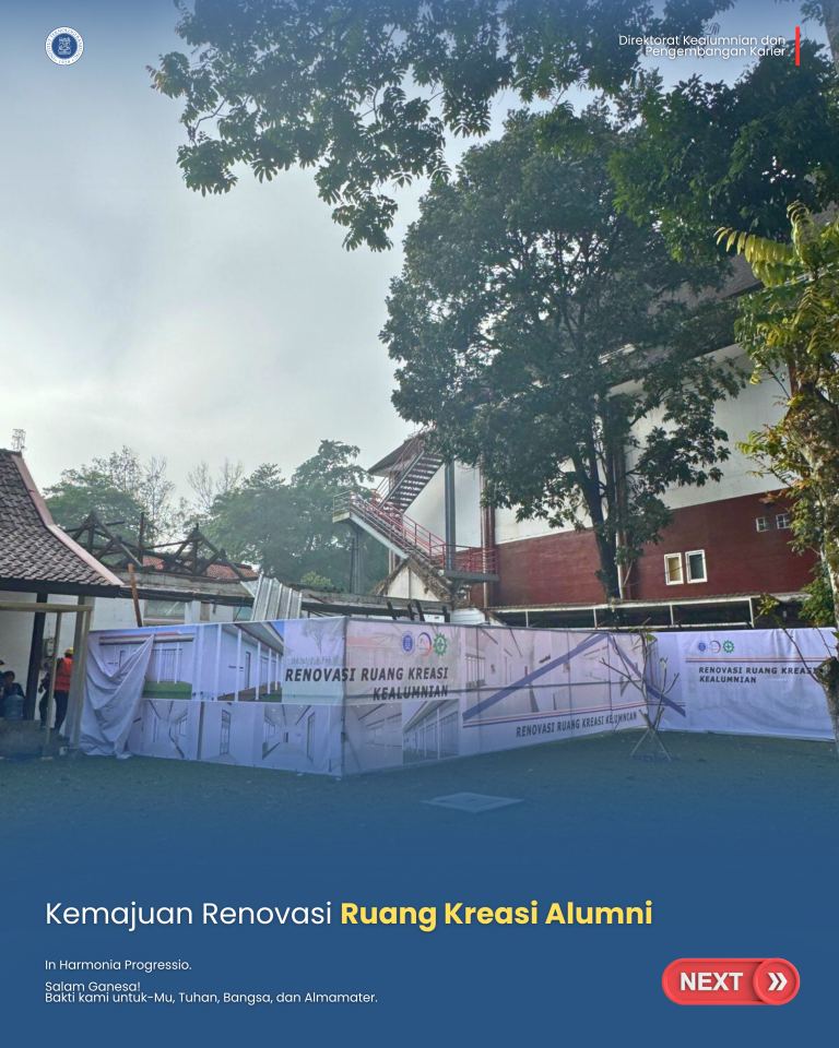 Kemajuan Renovasi Ruang Kreasi Alumni