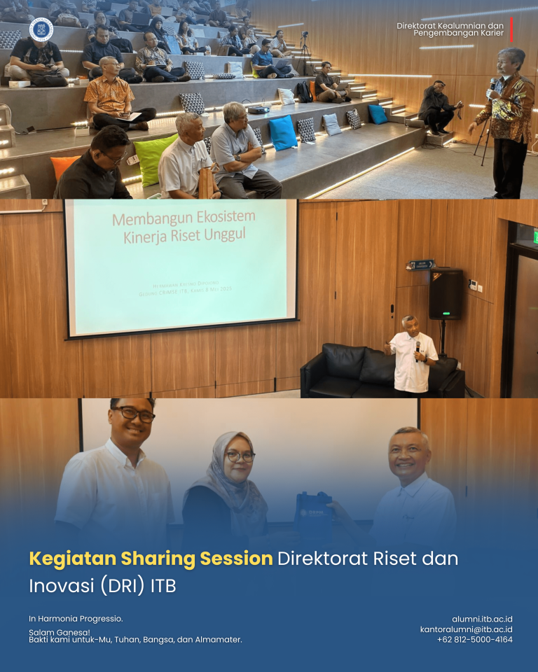 Kegiatan Sharing Session Direktorat Riset dan Inovasi (DRI) ITB