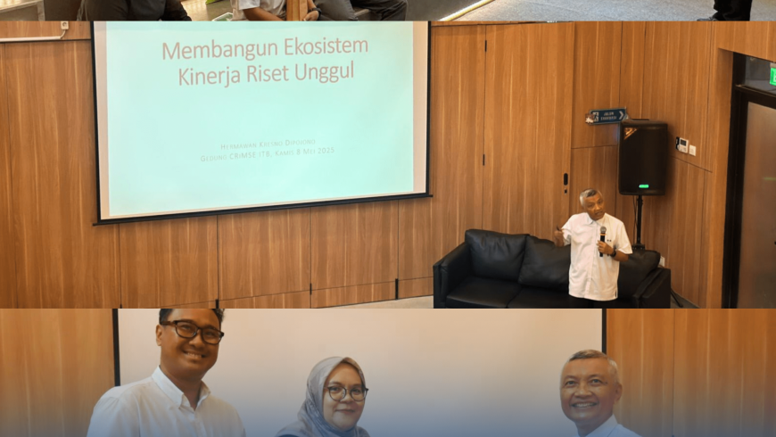 Kegiatan Sharing Session Direktorat Riset dan Inovasi (DRI) ITB