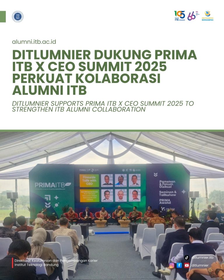 DITLUMNIER Dukung PRIMA ITB x CEO Summit 2025 Perkuat Kolaborasi Alumni ITB