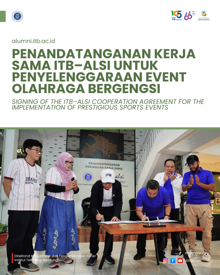Penandatanganan Kerja Sama ITB–ALSI untuk Penyelenggaraan Event Olahraga Bergengsi