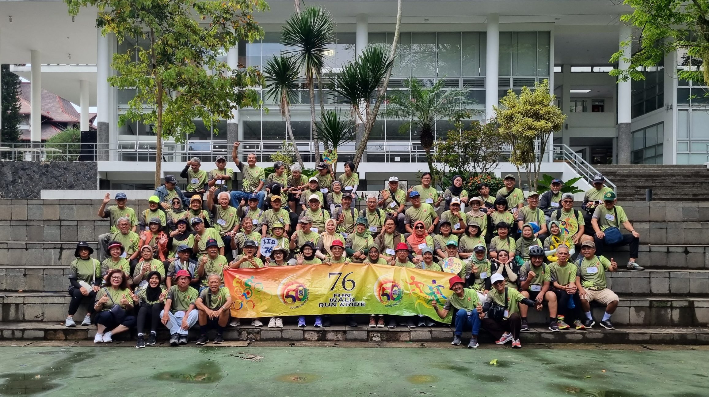 Fun Ride dan Fun Walk IA ITB Angkatan 1976 Semarakkan Reuni 50 Tahun