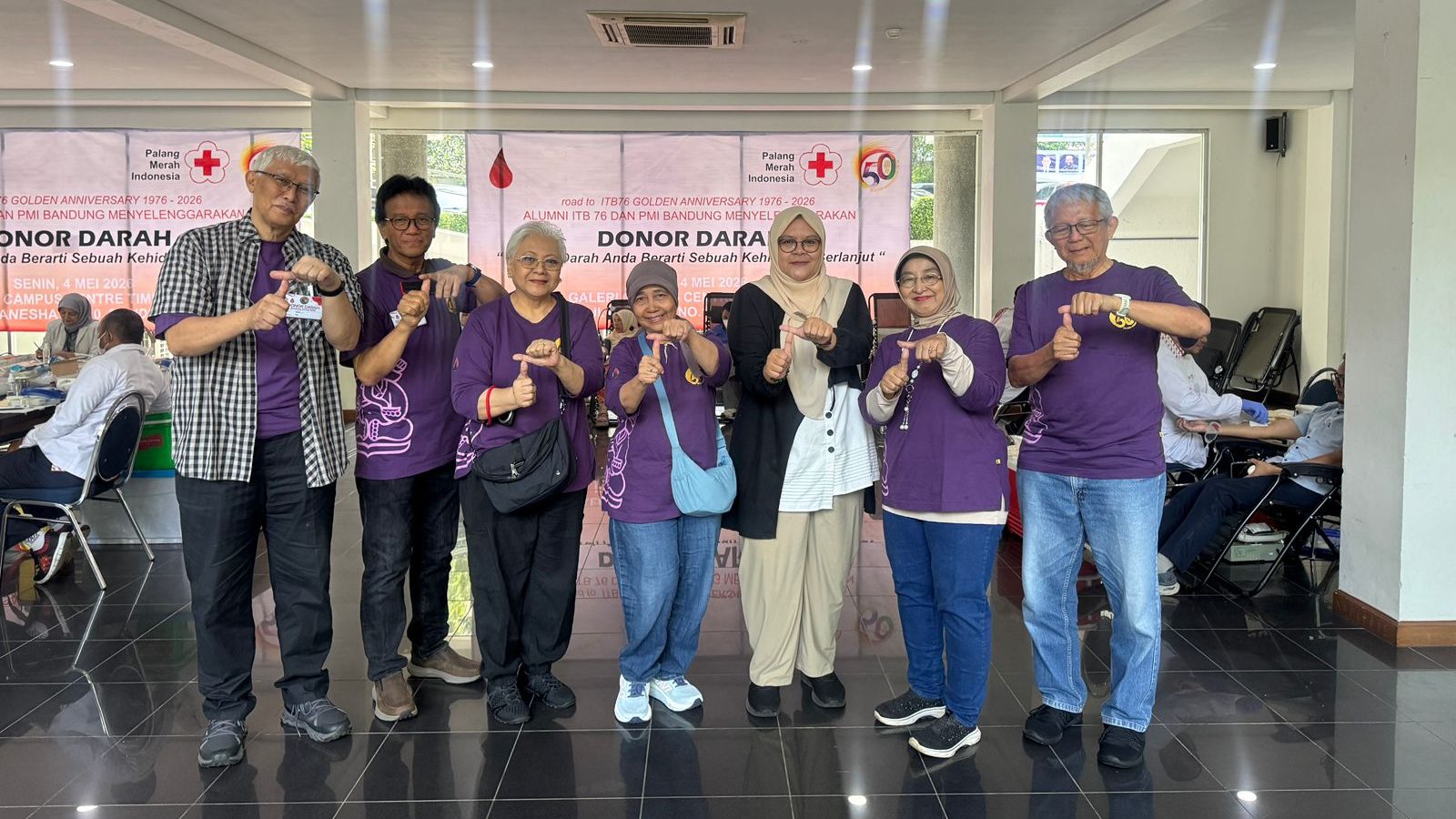 Donor Darah ITB76 Jadi Bagian Rangkaian Golden Anniversary Alumni ITB Angkatan 1976