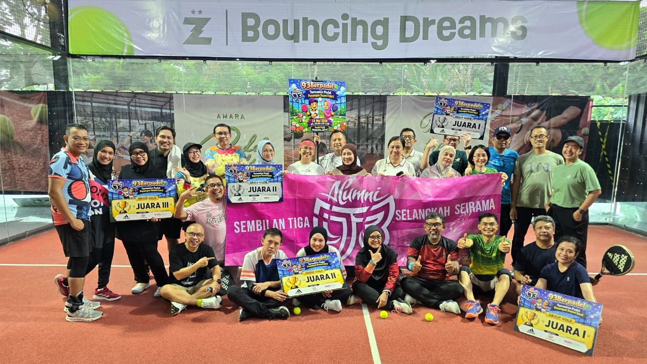 IA ITB93 Gelar Turnamen Padel Pasutri93, Pererat Silaturahmi Alumni dan Keluarga