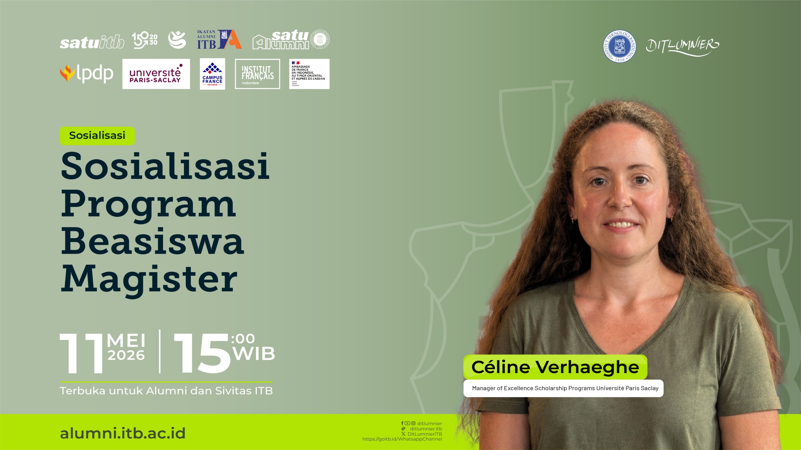 Sosialisasi Program Beasiswa Magister LPDP–Université Paris-Saclay