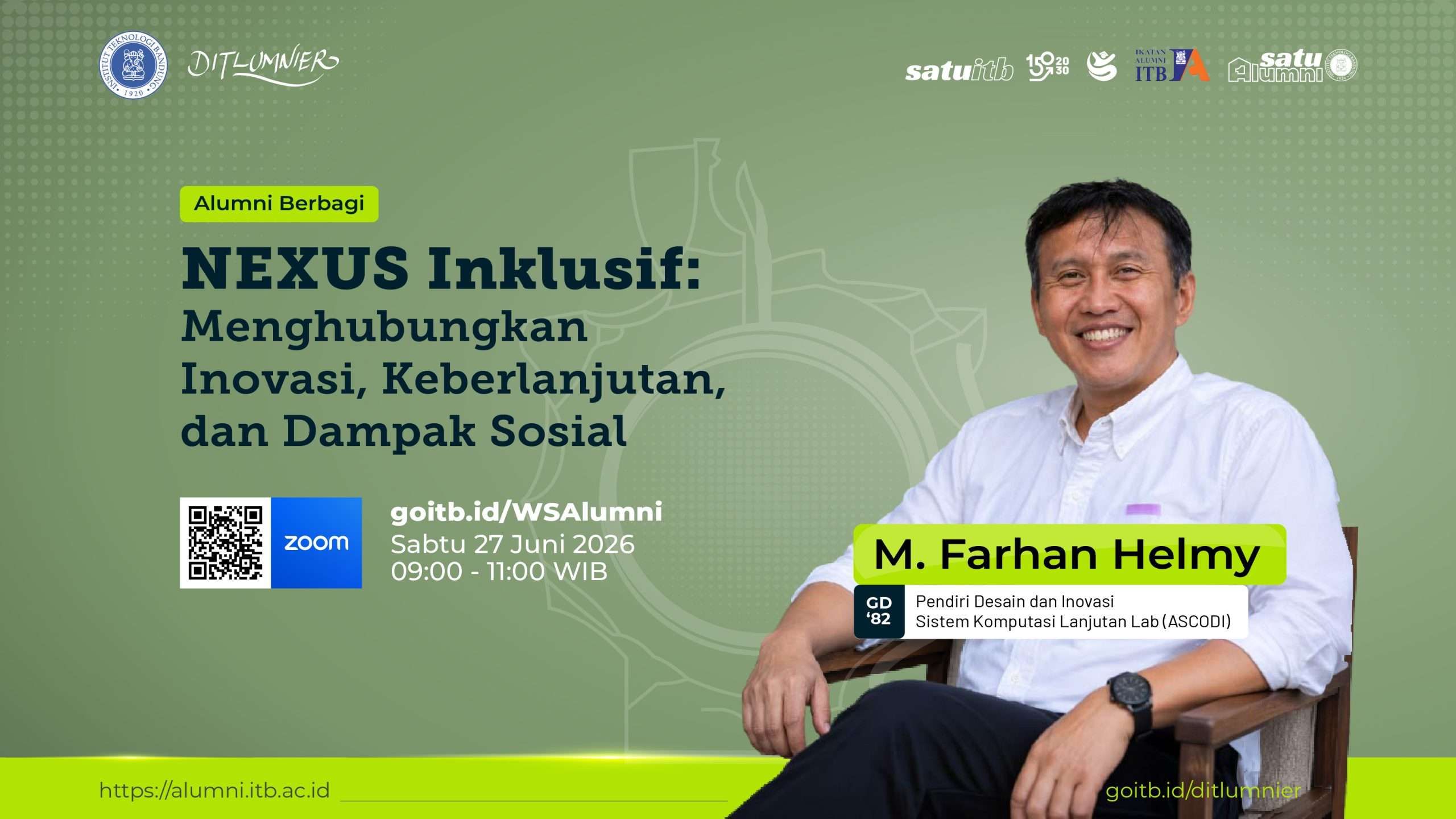 Alumni Berbagi: NEXUS Inklusif, Menghubungkan Inovasi, Keberlanjutan, dan Dampak Sosial